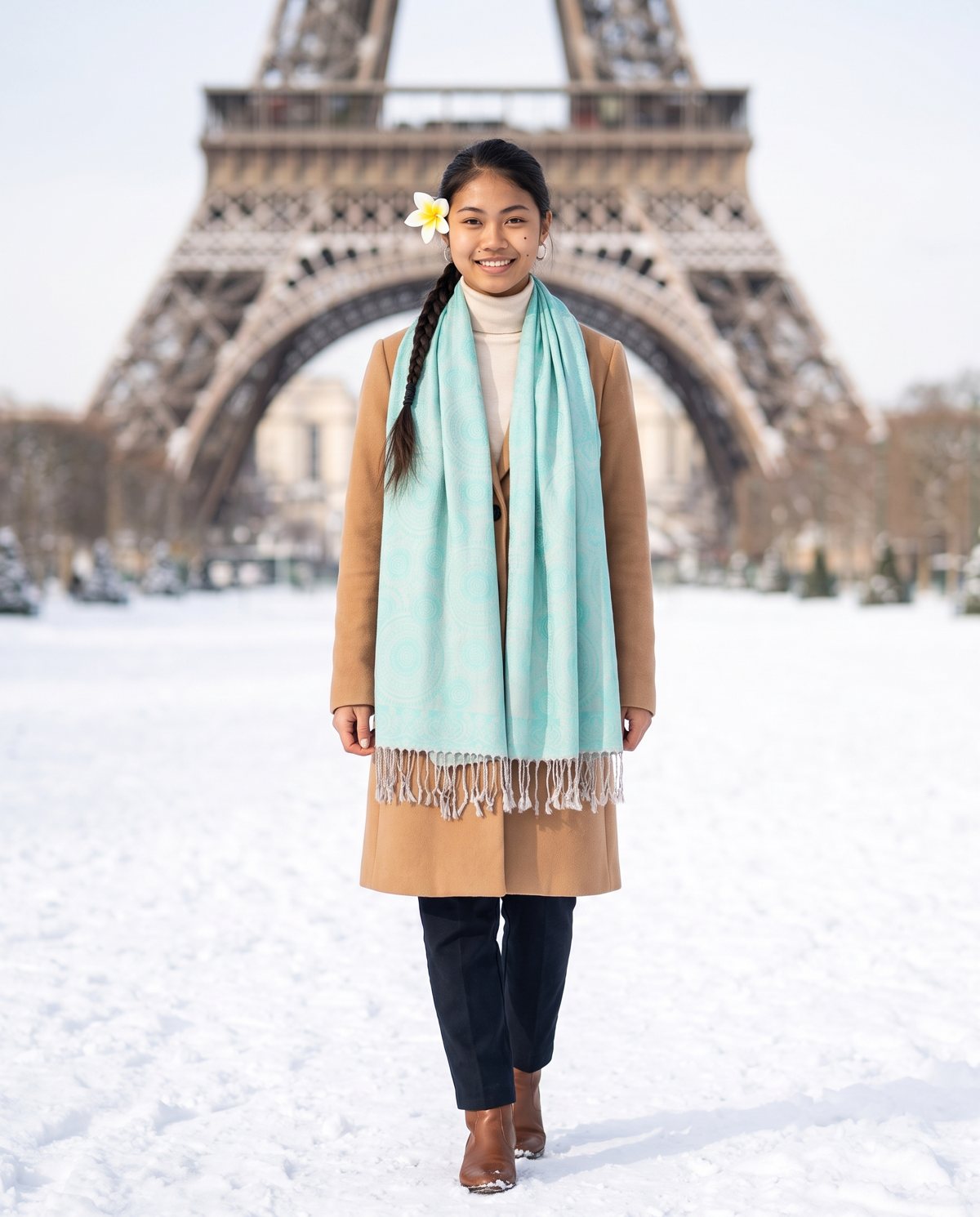 Jacquard Scarf — mint